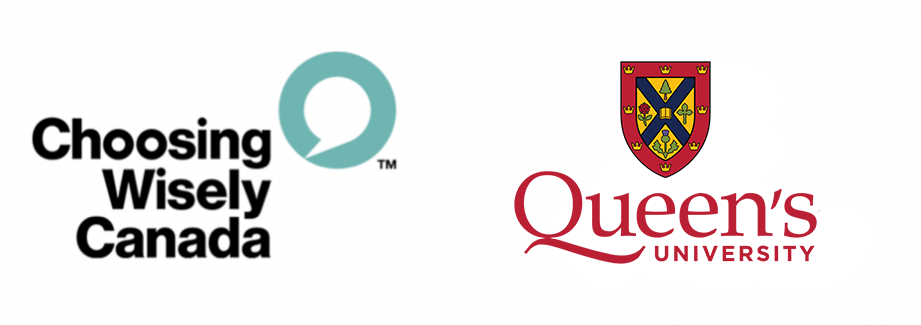 Choosing Wisely and Queen's University logos