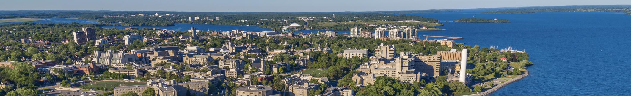 Aerial view of campus